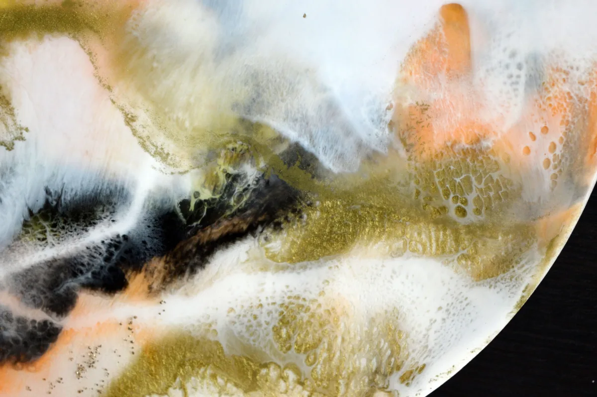 Romance I - Abstract Painting 40 cm diameter - Image 4