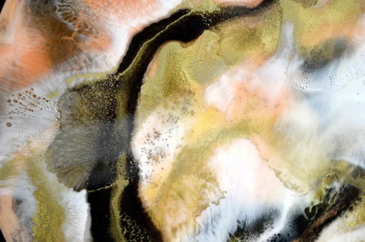 Romance I - Abstract Painting 40 cm diameter - Image 5