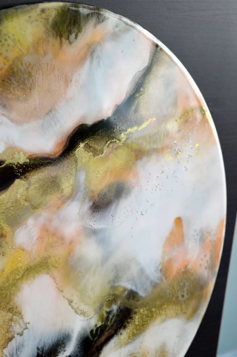 Romance I - Abstract Painting 40 cm diameter - Image 6