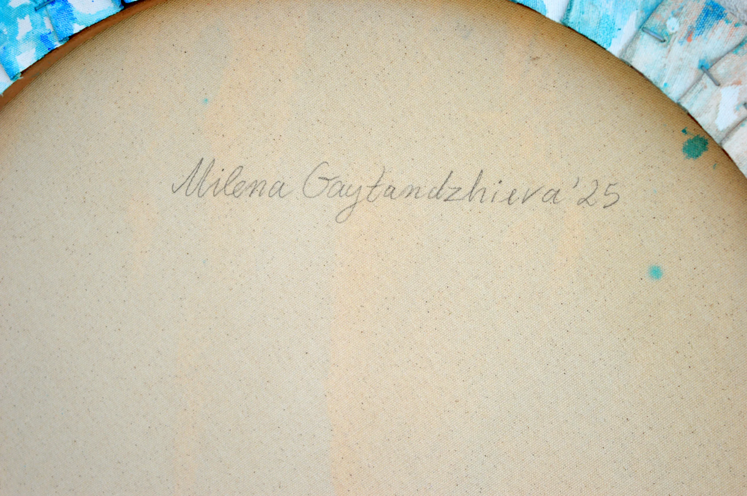 Ocean Paradise - Seascape Painting 60 cm diameter - Image 13
