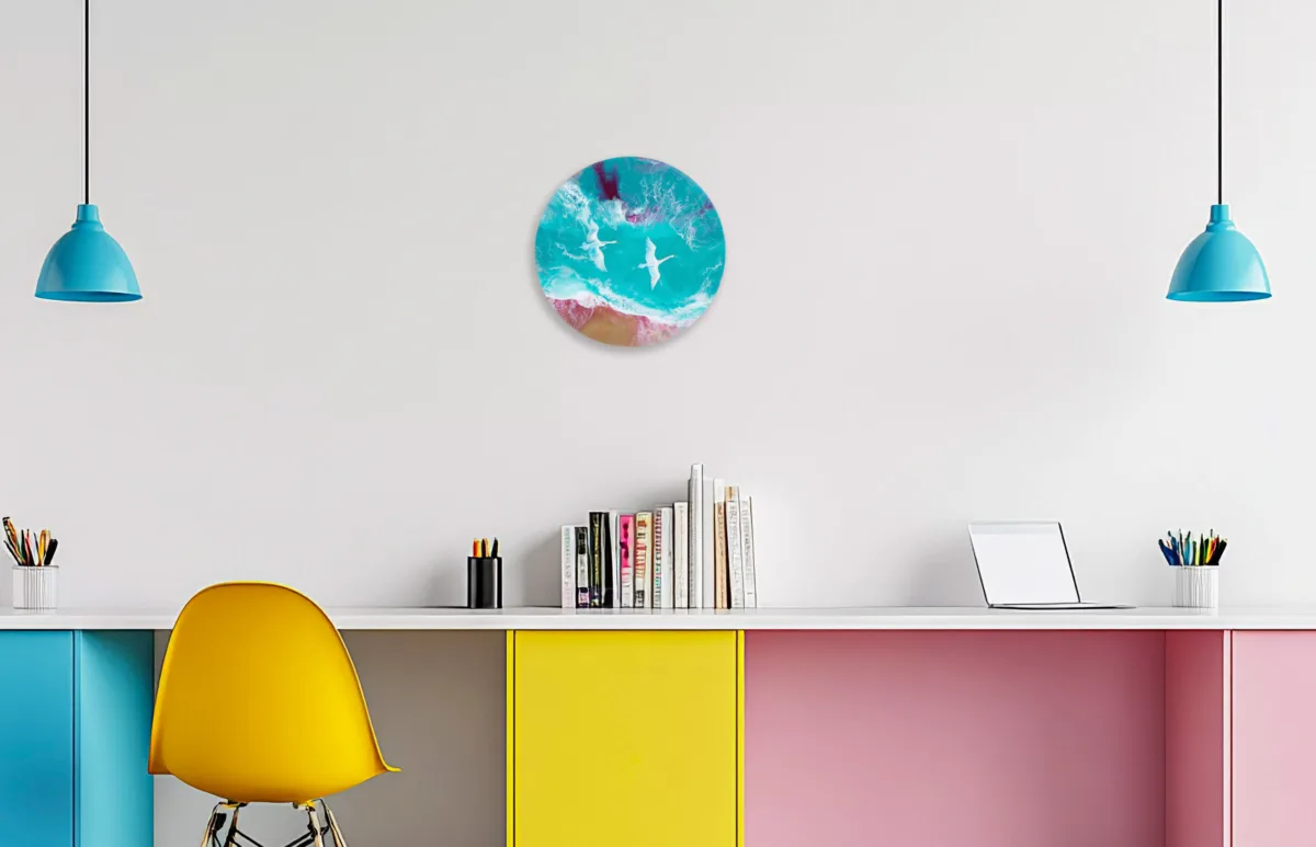 Free Flight - Original Mixed-Media Art, 30 cm diameter - Image 2